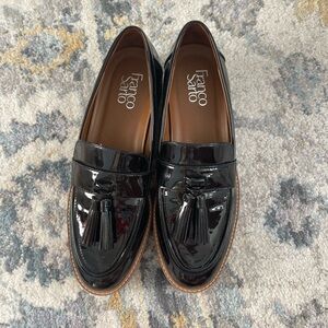Franco Sarto Black Loafers Slip-Ons